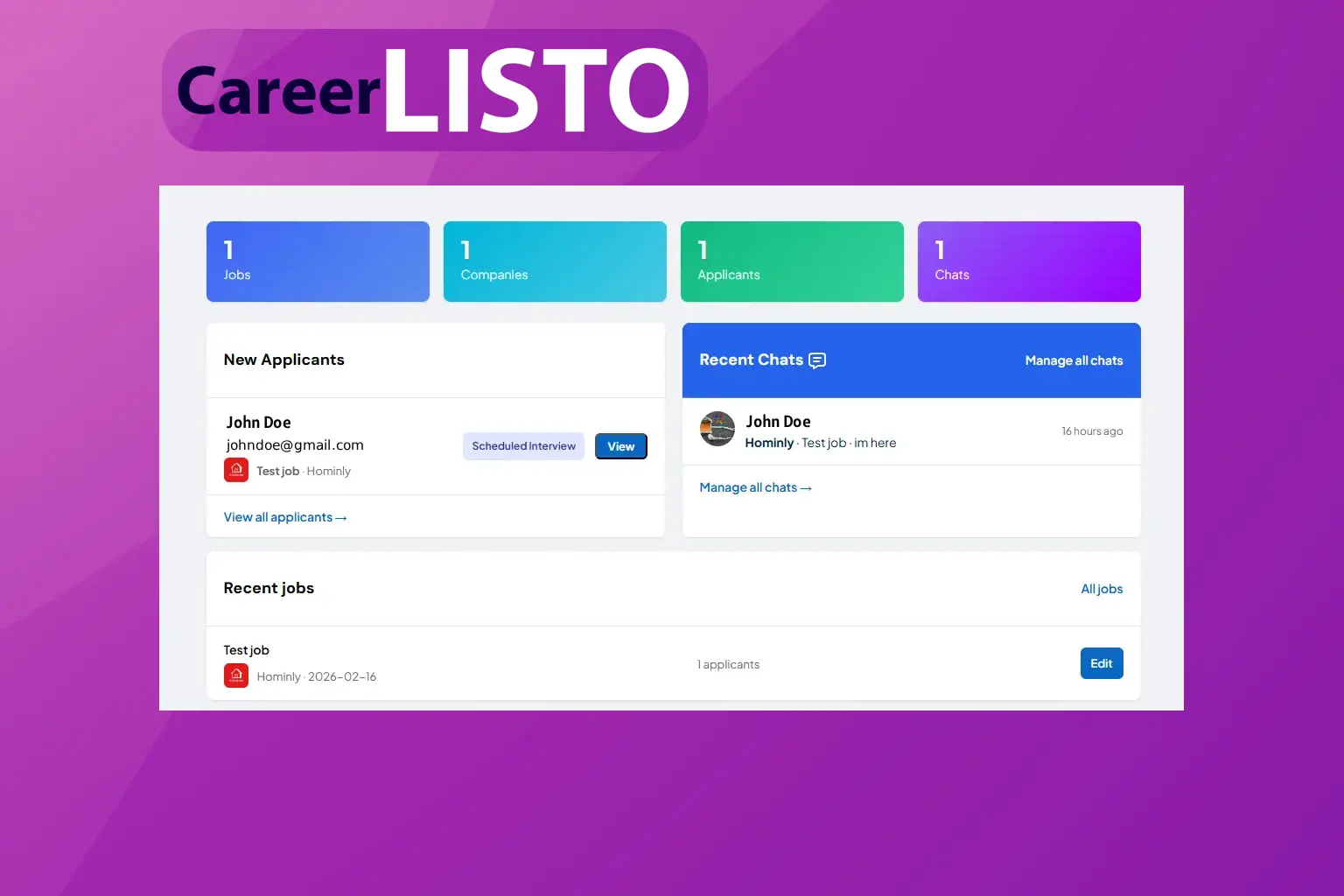 Introducing Your New Employer Dashboard on CareerLISTO
